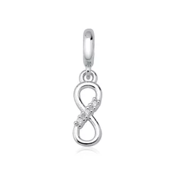 Berloque de Prata 925 Infinito com Zircônias