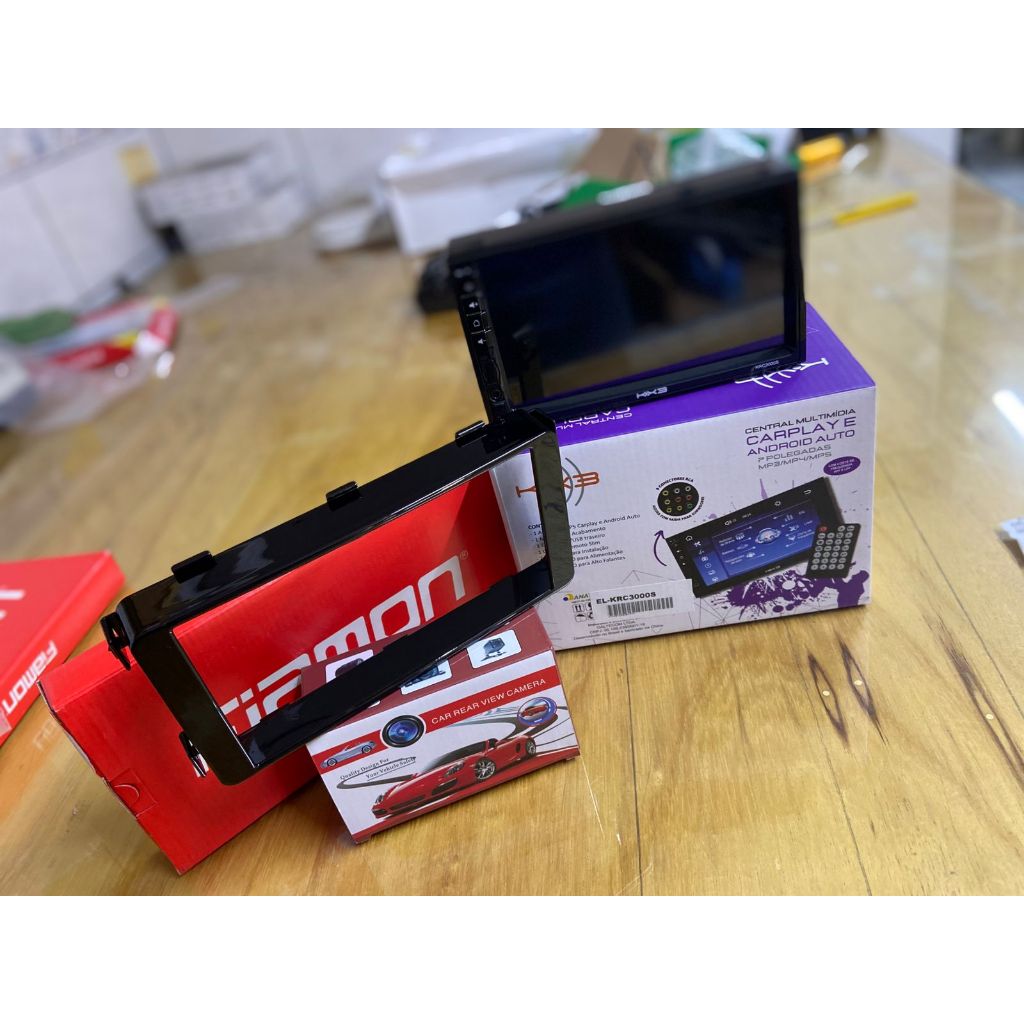 Kit Multimídia 6.8'' polegadas  - MITSUBISHI L200 TRITON 2017> PAJERO SPORT 2018> E OUTLANDER 2013/2020+moldura+cam. Ré.