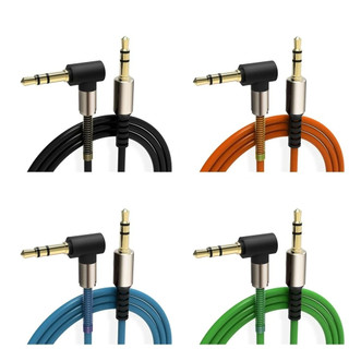 Cabo Áudio Auxiliar P2 3.5mm 90° Anti Nó com mola Resistente ITA-17