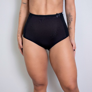 Calcinha Cinta Cintura Alta Ajusta Culote Compressão Lateral Modeladora de Abdômen Reduz Medida Forro 100%Algodão em Oferta na Shopee