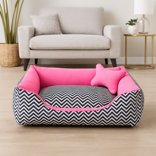 Cama Pet Caminha para Cachorro ou Gato M 100% Algodão + Ossinho em Oferta na Shopee