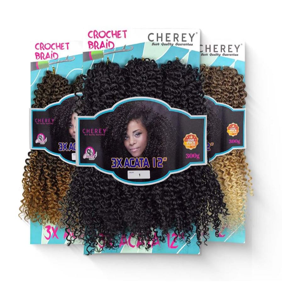 Cabelo Para Crochet Cacheado Acata 30cm 300g Cherey