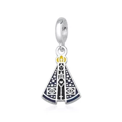 Berloque de Prata 925 Nossa Senhora Aparecida Resinada