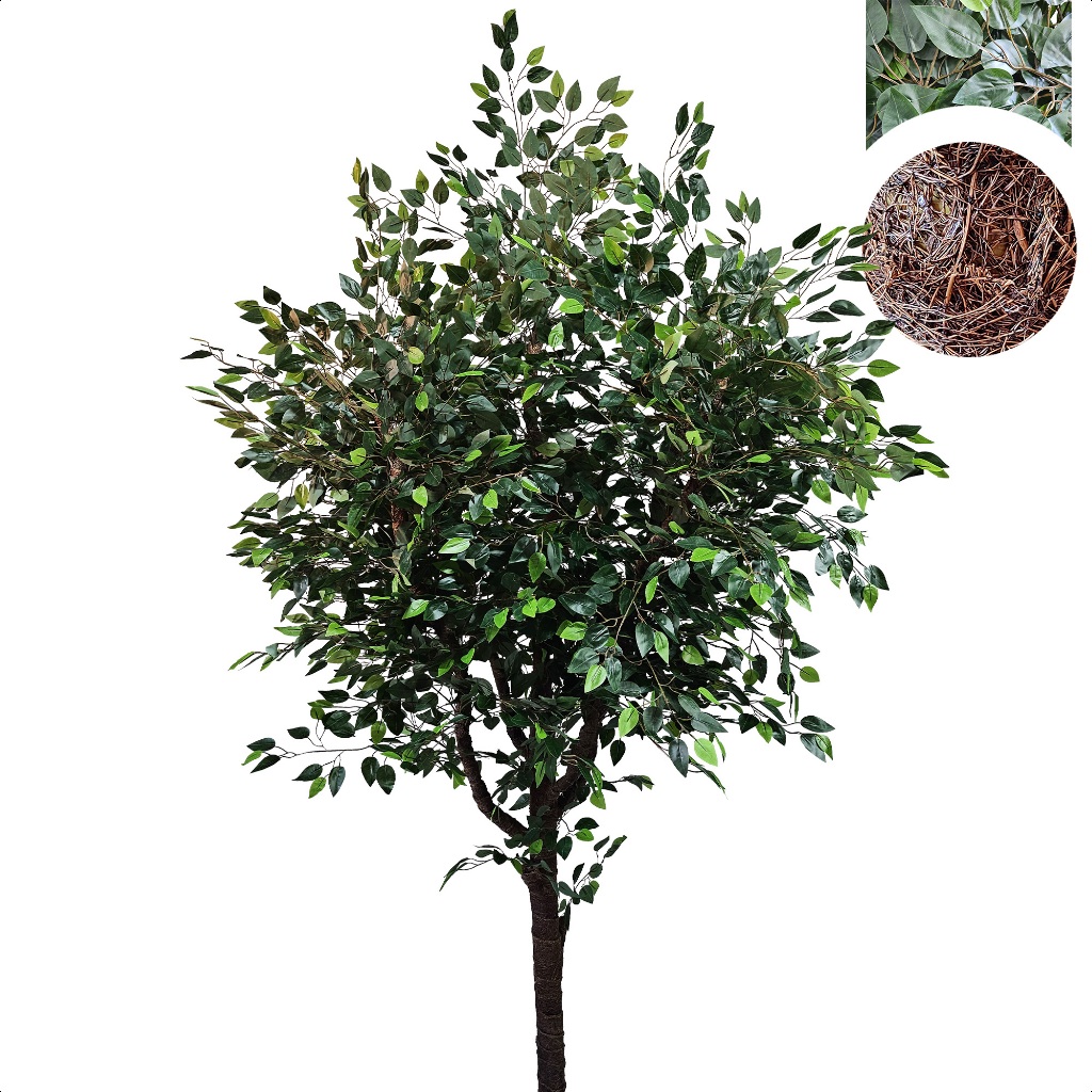 Árvore Artificial Ficus Verde Gigante Toque Real 380cm Sem Vaso em Oferta na Shopee