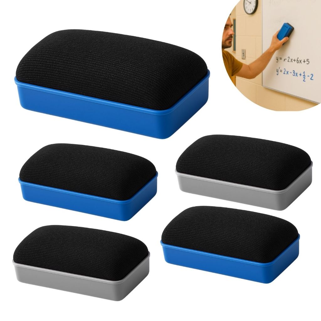 Kit 1/3/5 Apagador Para Quadro Branco Vidro Com Imã Lousa Escolar Escritório Sala Reunião Magnético em Oferta na Shopee