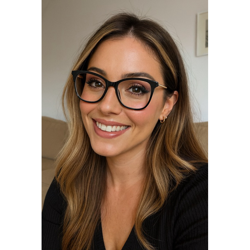 Armação Feminina Sofisticada Óculos Para Leitura Quadrado