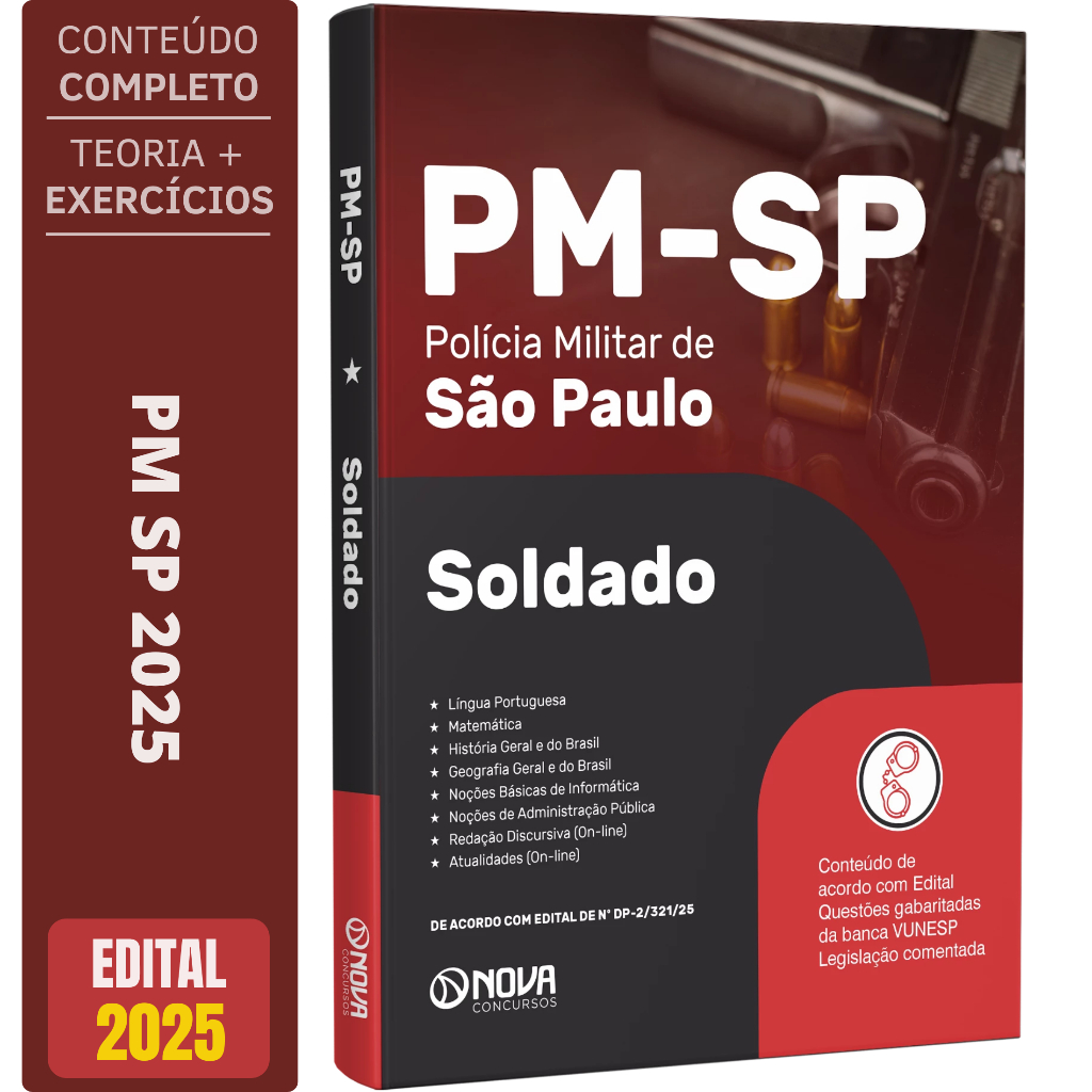 Apostila PM-SP 2025 - Soldado PM Polícia Militar de São Paulo