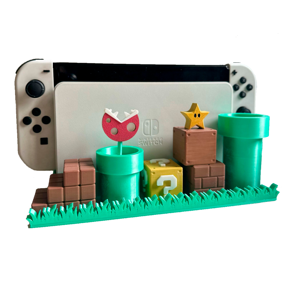 Suporte Dock Nintendo Switch E Switch Oled Estilo Mario