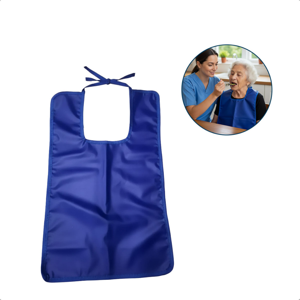 Babador Simples Para Adultos Idosos Prático Fácil Higienização Home Care