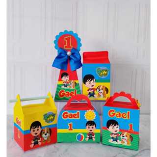 Kit Caixinhas Personalizadas-Bento e Totó- Lembrancinhas-Festa de Aniversário-Caixa Milk em Oferta na Shopee