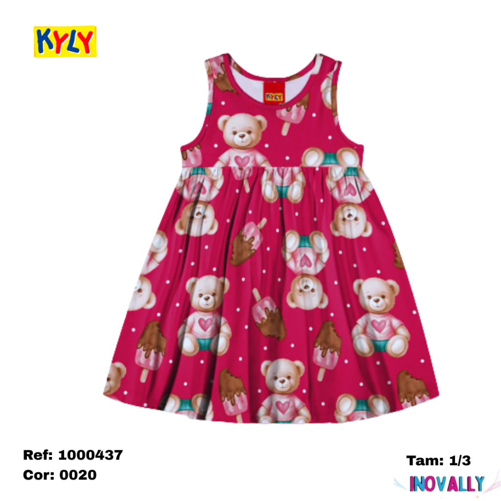 Vestido Infantil, Menina, Kyly, Vestido feminino, vestido para criança, Roupa feminina