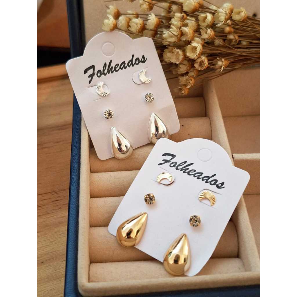 Brinco Gota Dourado Pequeno: Onde Comprar | BuscaProdutos