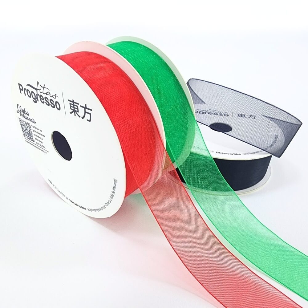 Fita Voal Organza OZ 22mm Progresso N°5 10m
