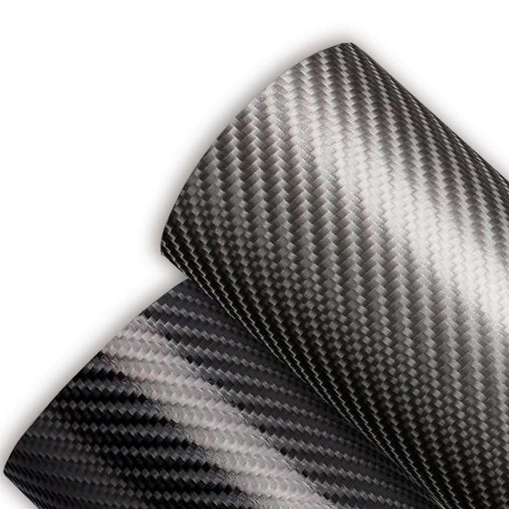 Adesivo Fibra de Carbono 3D 4D Preto Grafite P/ Envelopamento Carro Moto Tuning Retrovisor Tanque Moldável