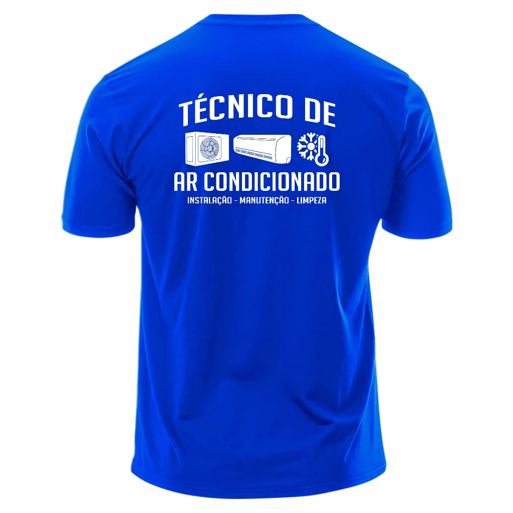 Camiseta Técnico De Ar Condicionado Manga Curta Trabalho em Oferta na Shopee