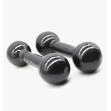 Par Halter Bola Emborrachado 2Kg – Peso para Academia, Treino em Casa e Musculação