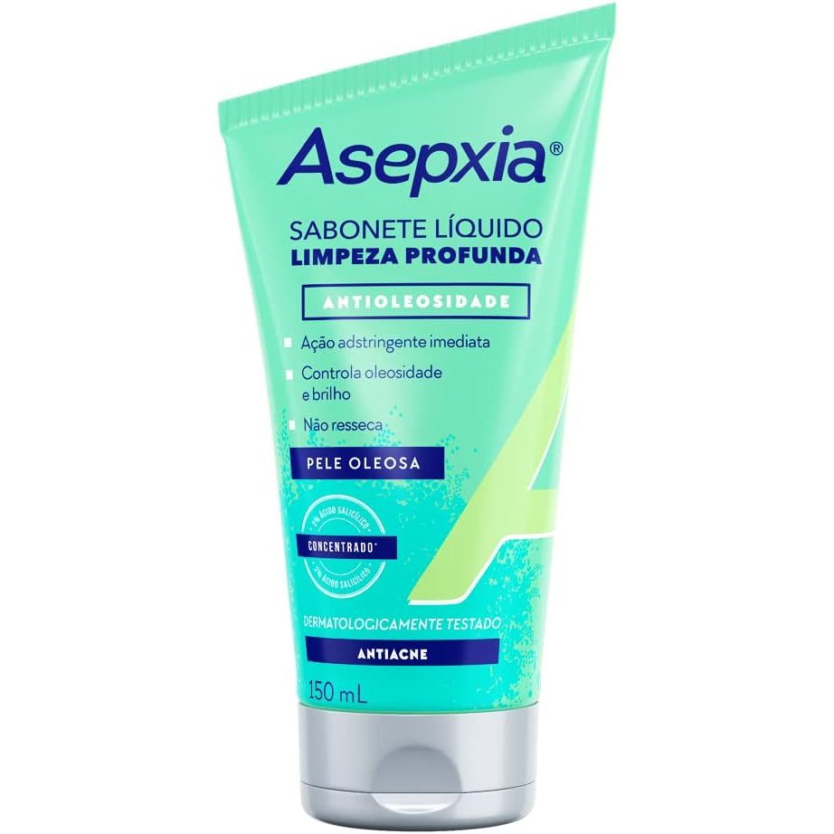 Sabonete Líquido Asepxia Limpeza Profunda Com 150ml em Oferta na Shopee