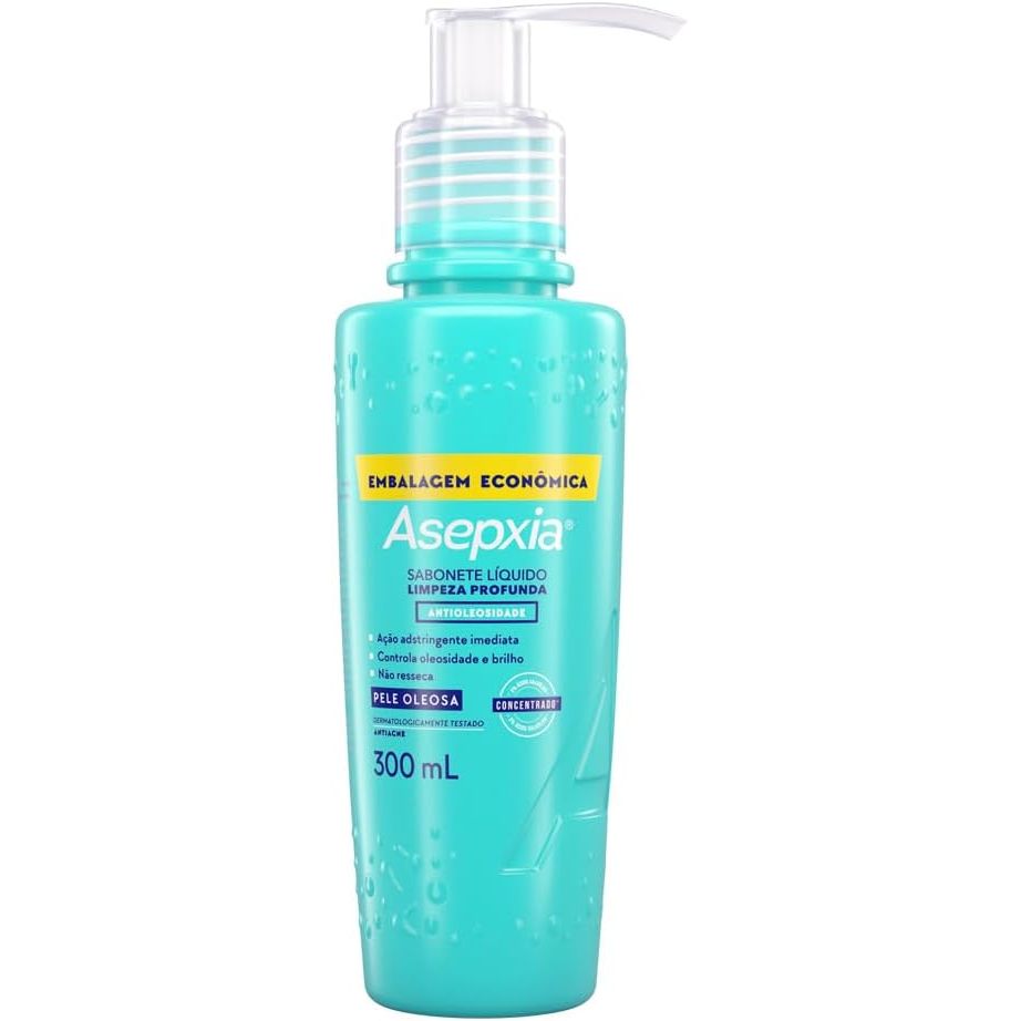 Sabonete Líquido Asepxia Limpeza Profunda Com 300ml em Oferta na Shopee