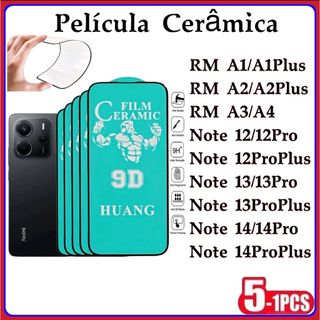 Película Cerâmica 9D 3D XIAOMI Gel Hidrogel Redmi A1 A2Plus A3 A4 NOTE12 12PRO NOTE 13 13…