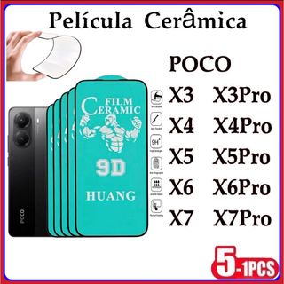 Película Cerâmica 9D 3D XIAOMI REDMI Gel Hidrogel POCO X3 X3PRO X4 X4PRO X5 X5PRO X6 X6PR…