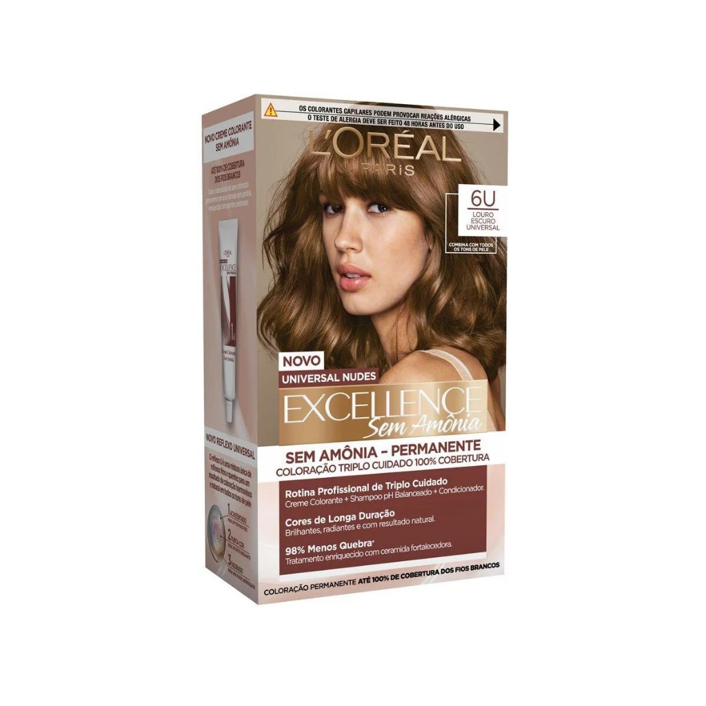 Tinta De Cabelo Imédia Excellence Sem Amônia Louro Escuro Universal em Oferta na Shopee