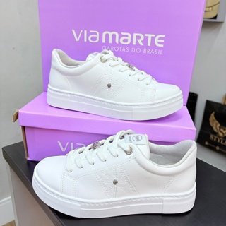 Tenis VIA MARTE casual ORIGINAL Lançamento strass 138-005 em Oferta na Shopee