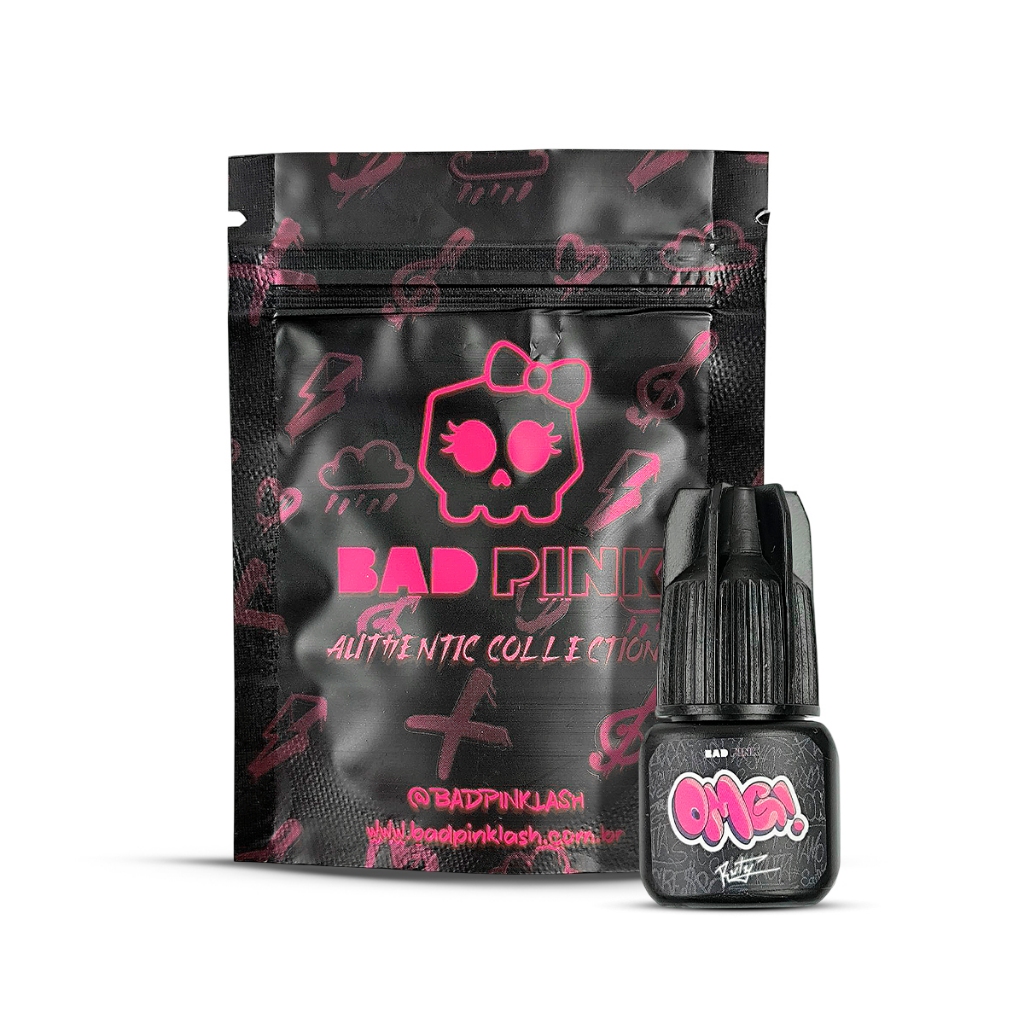 Cola Adesivo OMG 3g Bad Pink Para Extensão Alongamento de Cílios