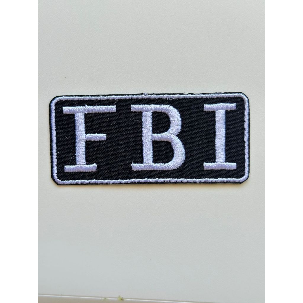 Aplique Patches Termoclantes para Roupas e Tecidos -  Brasão FBI 3,5x7,8cm
