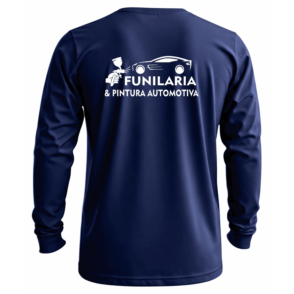 Camiseta Funilaria E Pintura Camisa Manga Longa Uniforme