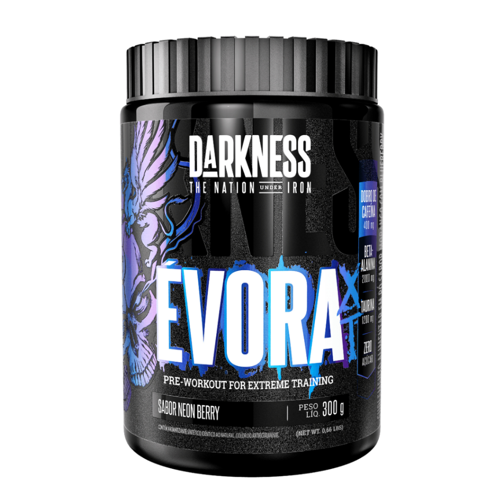 Pré-treino Évora XT Darkness Com Dobro De Cafeína - Integral Médica