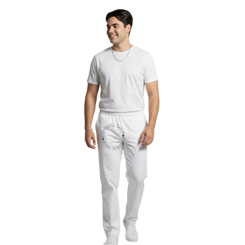 Roupa Umbana Candomblé Masculino Oxford Ração Calça Terreiro Pai de Santo-ch