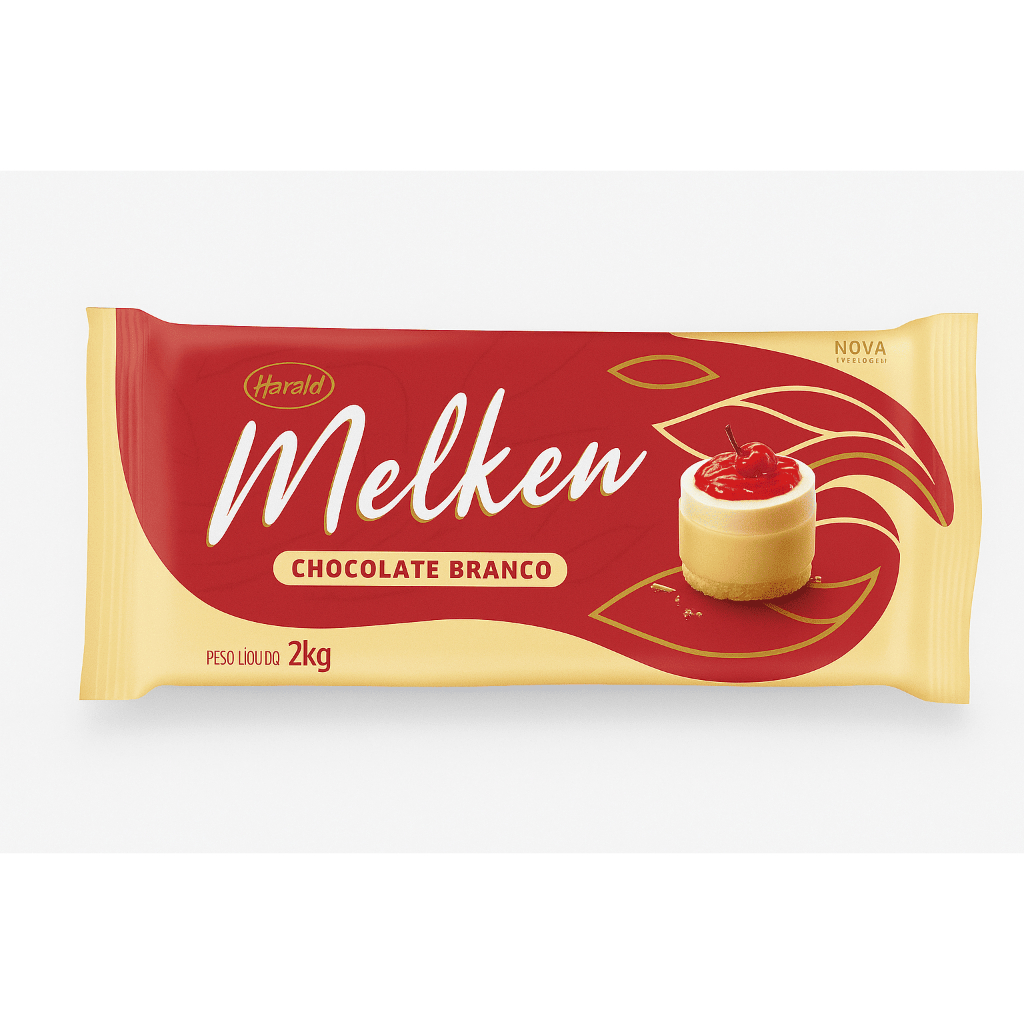 Chocolate Melken Branco Em Barra - Escolha o Tamanho | Harald