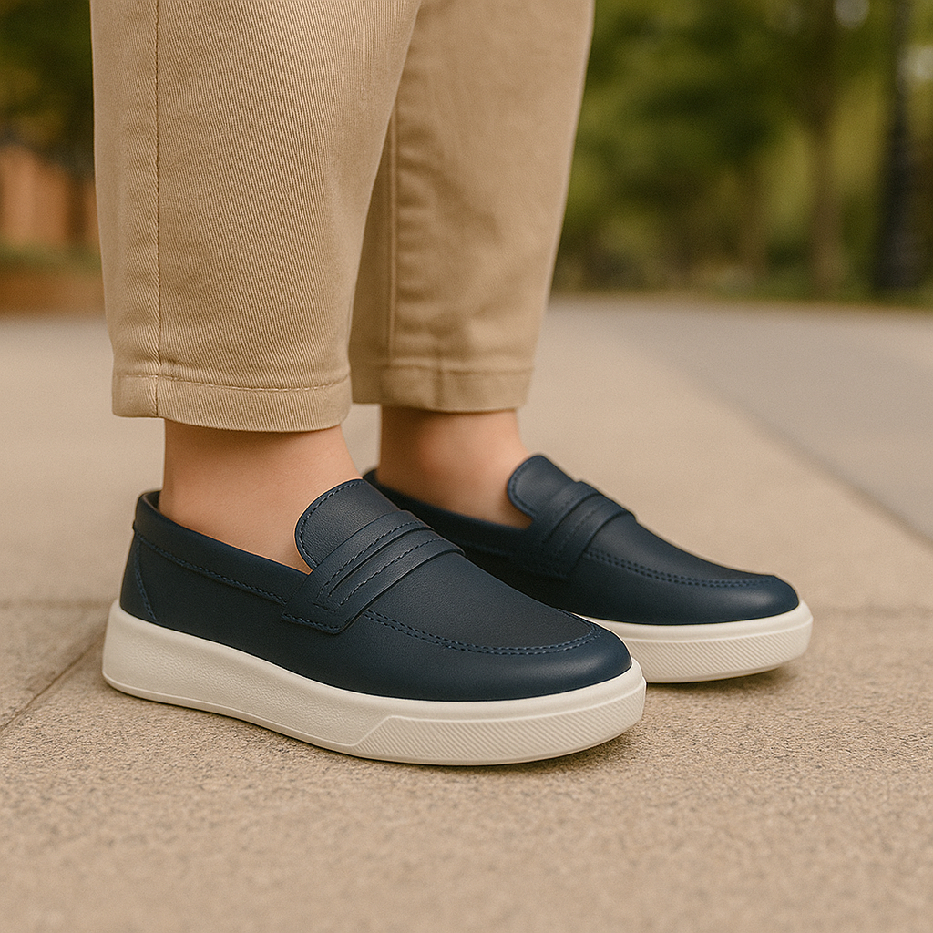 Sapato Masculino Infantil Social Estilo Mocassim Esporte Fino Moderno Confortável Calce Fácil