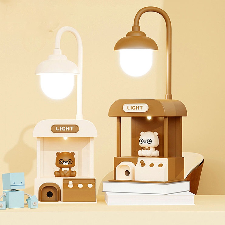 Abajur/luminaria Luz De LED Mesa Recarregavel USB Protetora Para Os Olhos Com Apontador De Lápis Presente Crianças