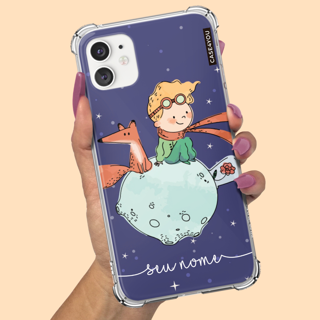 Capa Capinha para Samsung Galaxy A01 A02 A03 A03s A03 Core A04 A04s A04e A05 A05s A06 A07 Personalizada Pequeno Príncipe