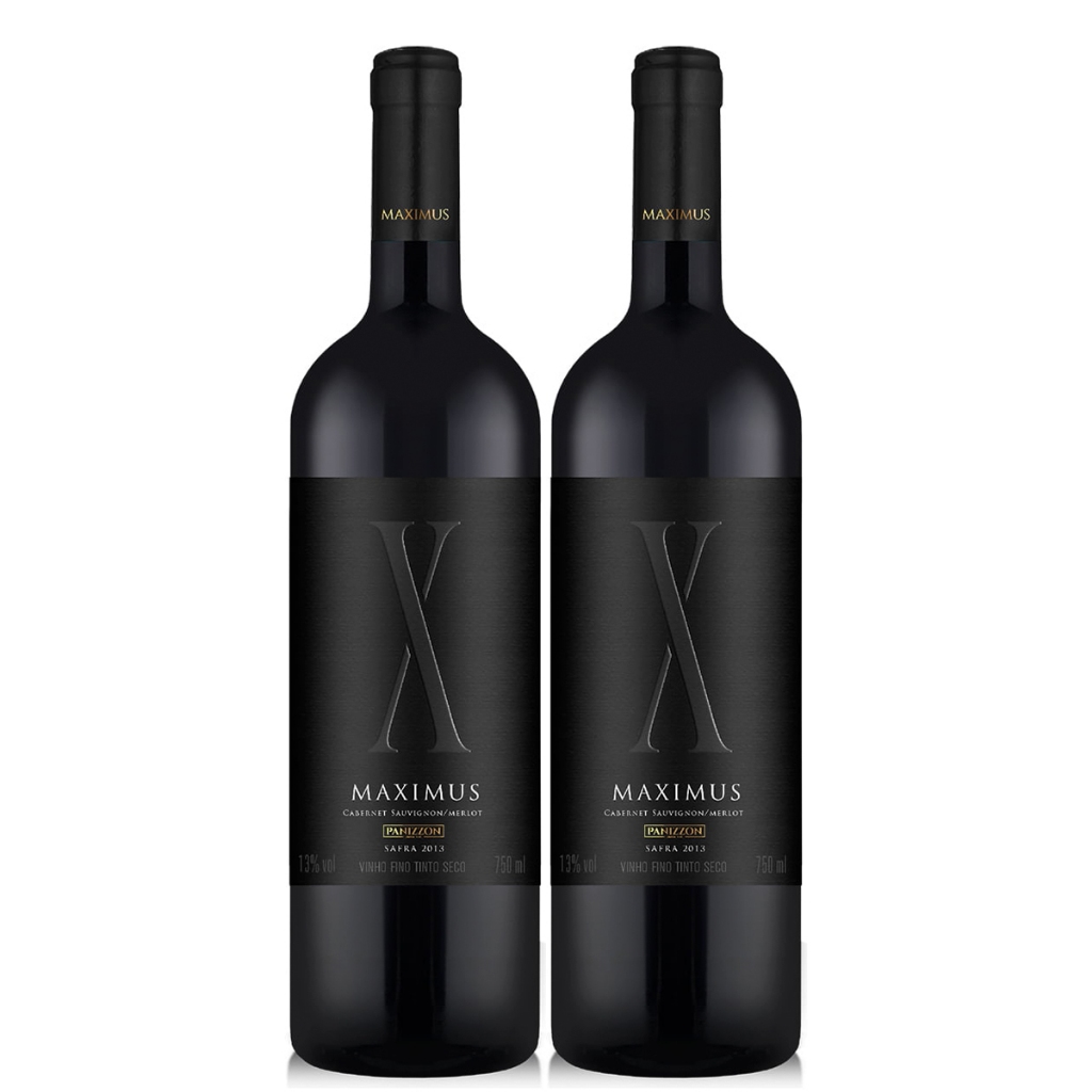 Vinho Tinto Seco Panizzon Maximus 750ml Kit 2UN