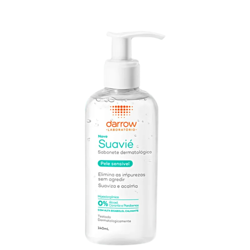 Sabonete Líquido Dermatológico Suavié Pele Sensível Com 140ml em Oferta na Shopee
