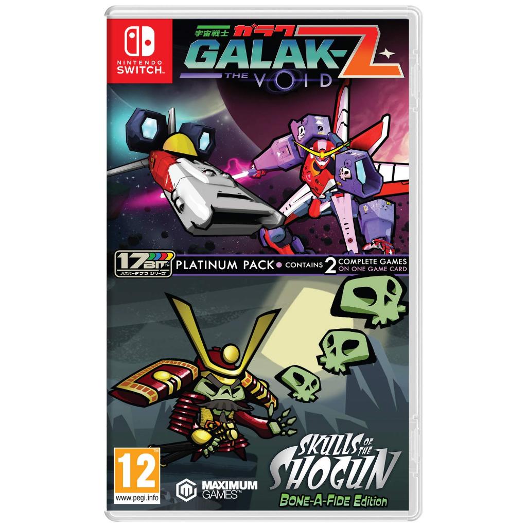 Galak-z The Void + Skulls Of The Shogun Bone-a-fide Platinum Switch Lacrado Mídia Física Europeu