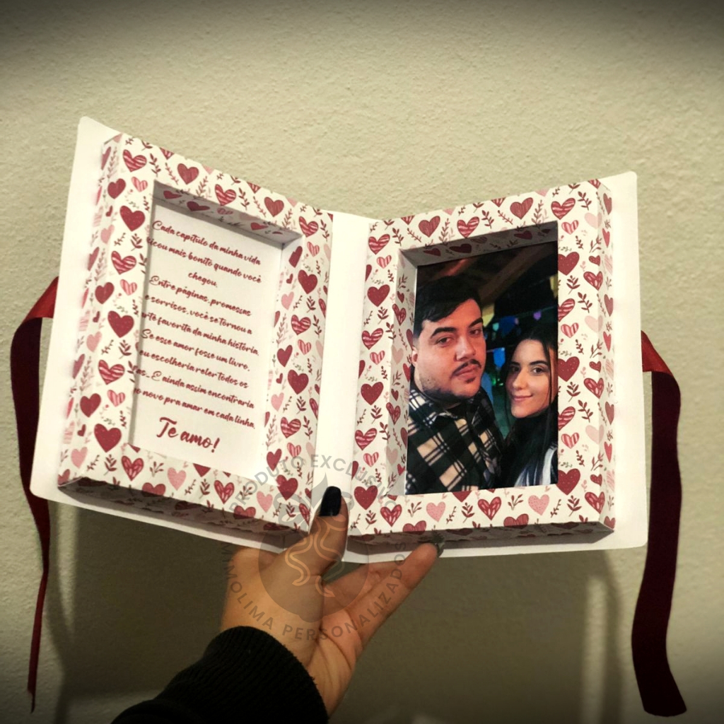 PRESENTE CAIXA LIVRO DO AMOR NAMORADOS
