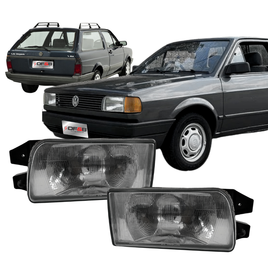 Farol Gol Quadrado Mod Arteb Lente Vidro 1991 A 1995