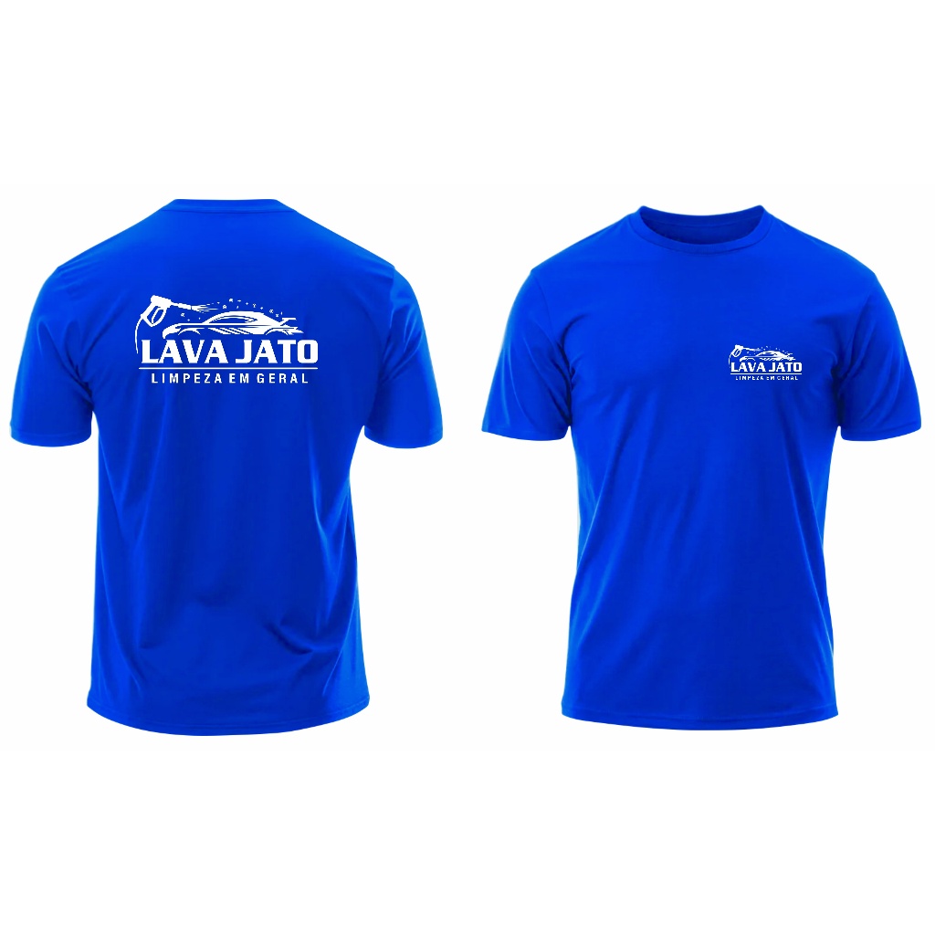 Camiseta Lava Jato Manga Curta Lava Rápido Uniforme Profissional Autônomo