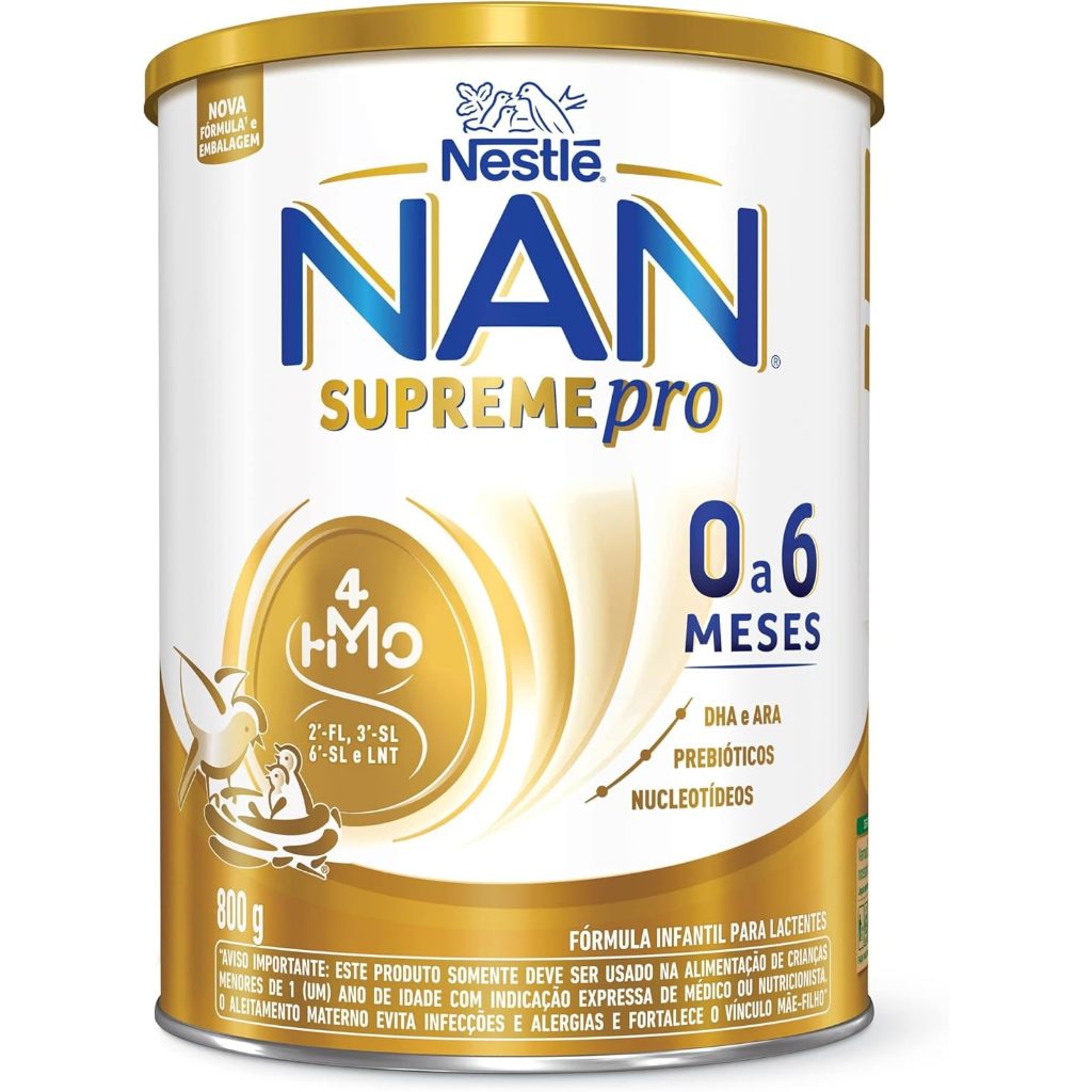 Fórmula Infantil Nan Supreme 0 a 6 Meses em Lata 800g