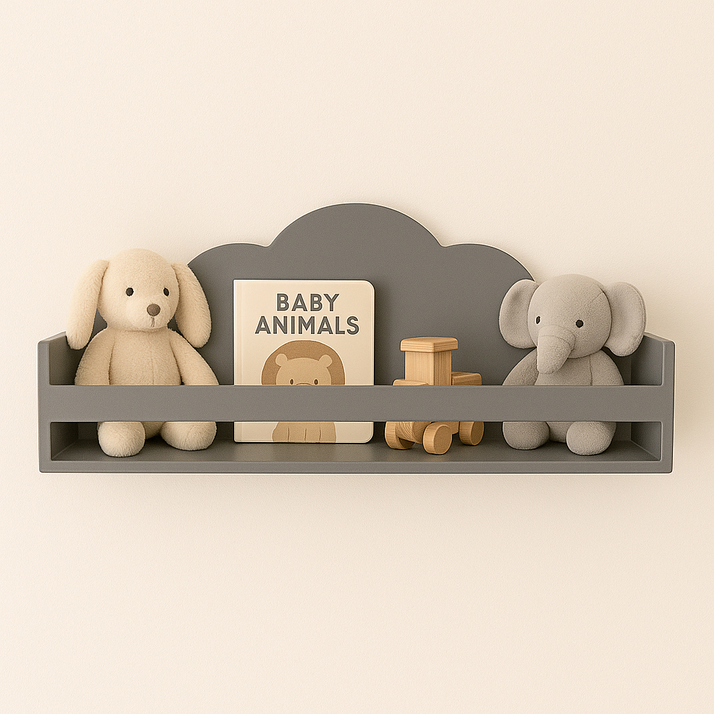 Prateleira para livros nuvem quadrada 60cm em Oferta na Shopee