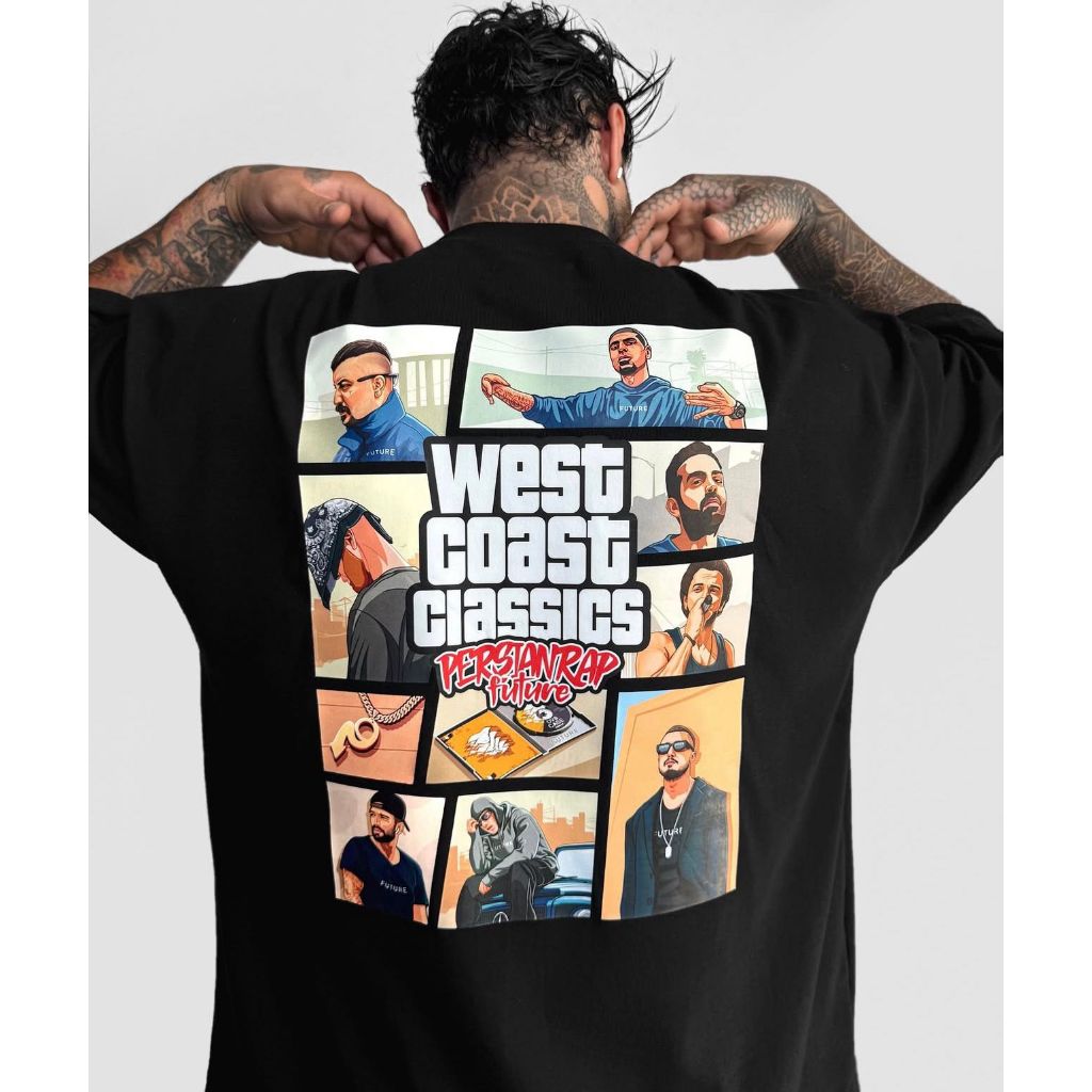 Camiseta GTA West Coast Classics Aftersoul streetwear oversized plus size 100% algodão
