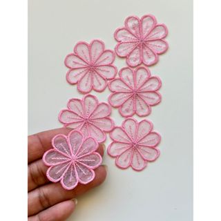 Aplique termocolante para roupas e tecidos -  Flor Florzinha 2,5x2,5cm | 1 Unidade em Oferta na Shopee