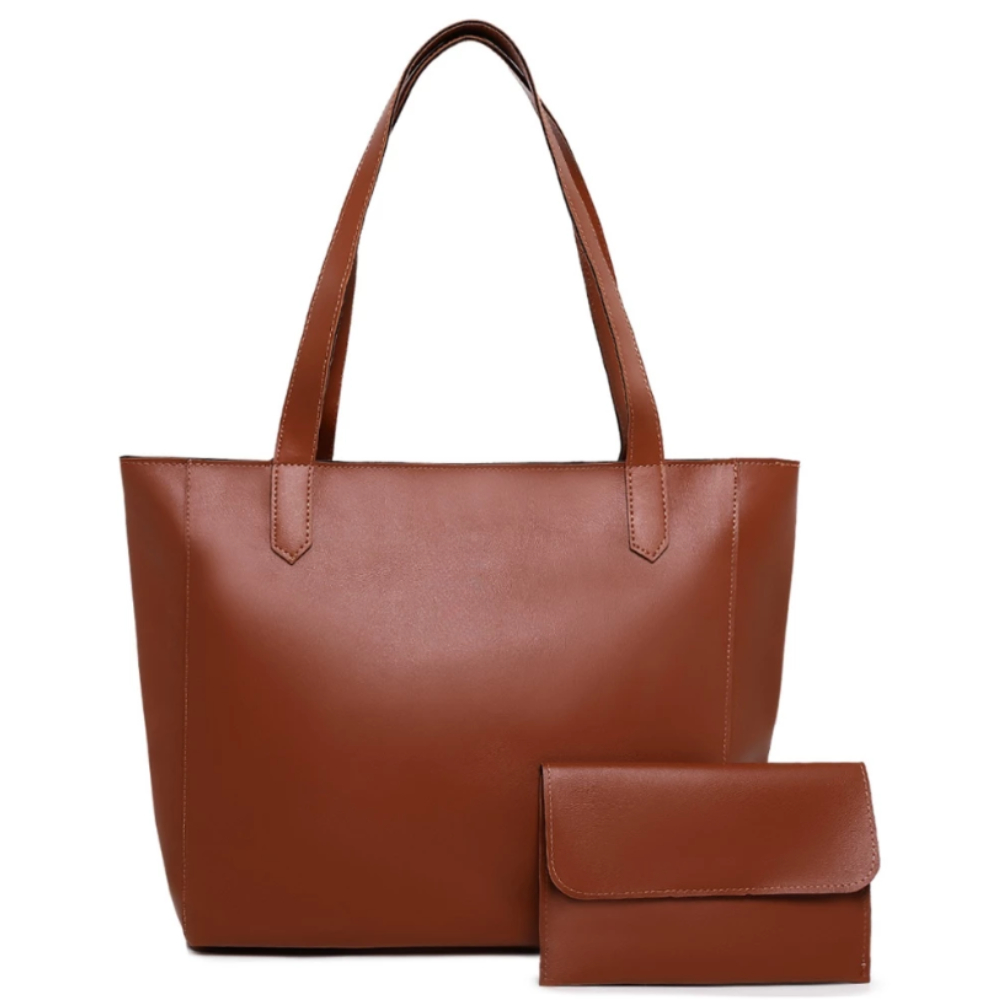 Detalhes do Bolsa com Alça de Ombro Feminina Sacola Grande London com Carteira - Executiva Versátil Para o dia a dia Trabalho Faculd