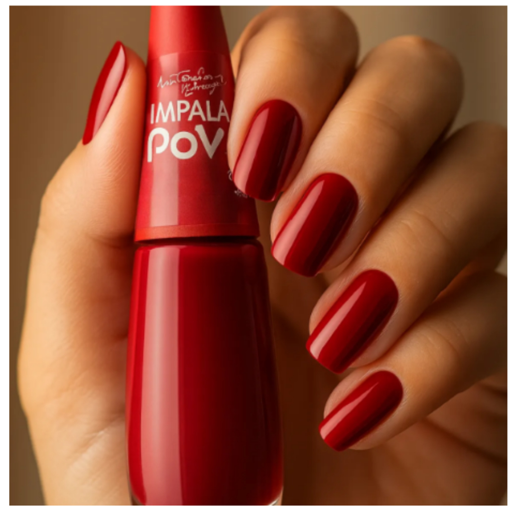 Kit Coleção Pov Liptrend Esmalte Top Coat + Brilho Labial Gloss Impala Ecolha a sua Influencer