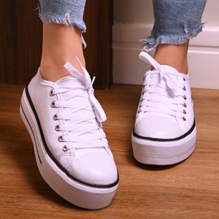 Tênis Plataforma Casual Feminino Moda Retro Lançamento Dia a Dia em Oferta na Shopee