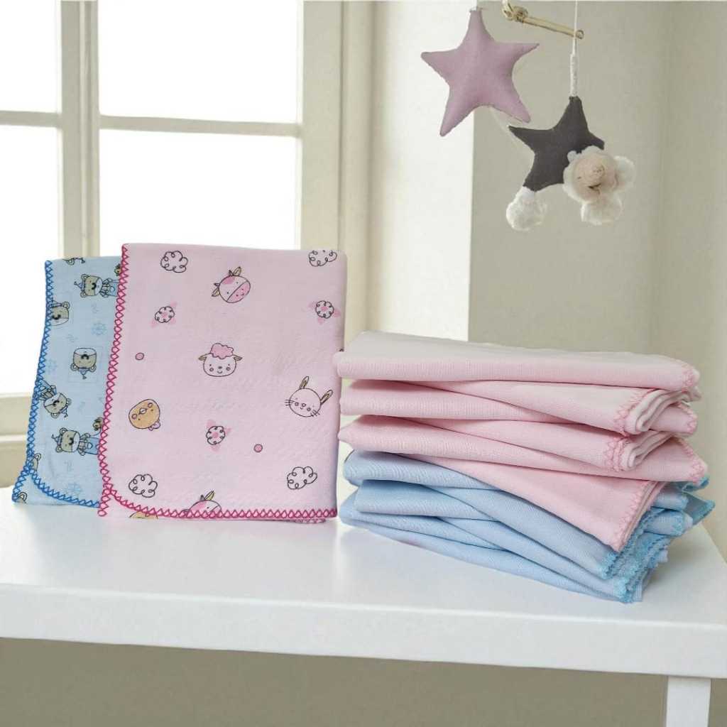 Kit 2 Cueiro Estampado  Flanelado Grande e Macio  Manta para bebê Cobertor  Macio
