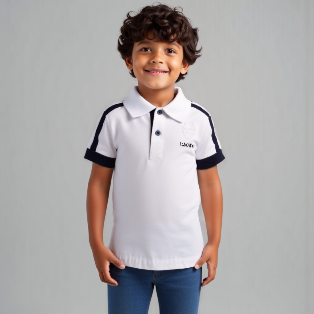 Polo infantil masculina pronta entrega tam 01 a 16 anos